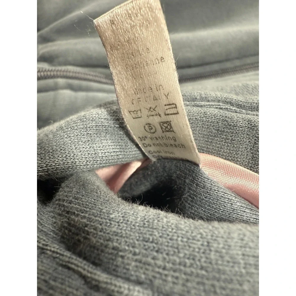 VTG‎ Y2K Emporio Armani Satin Bomber Jacket Pink Grey Reversible EA7 Logo XS